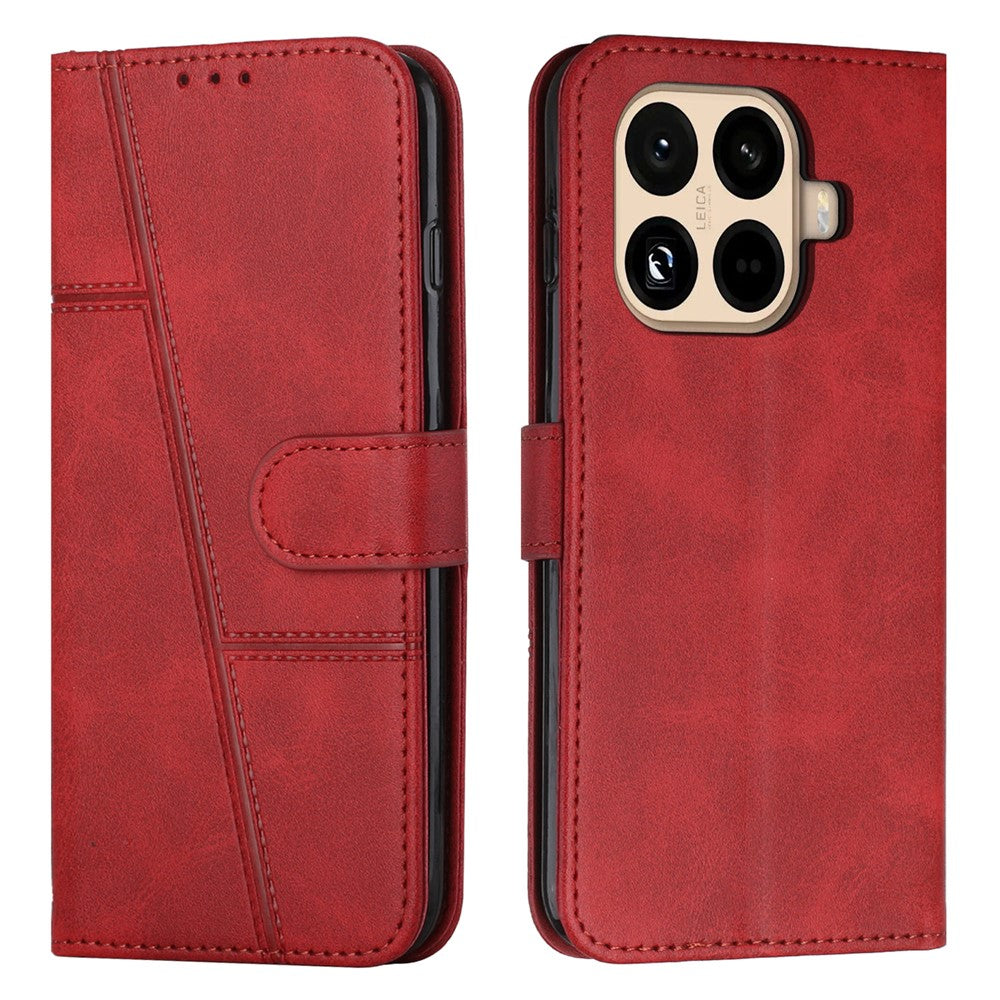 For Xiaomi 15T Pro Leather Phone Case Foldable Stand Wallet Flip Cover with Strap