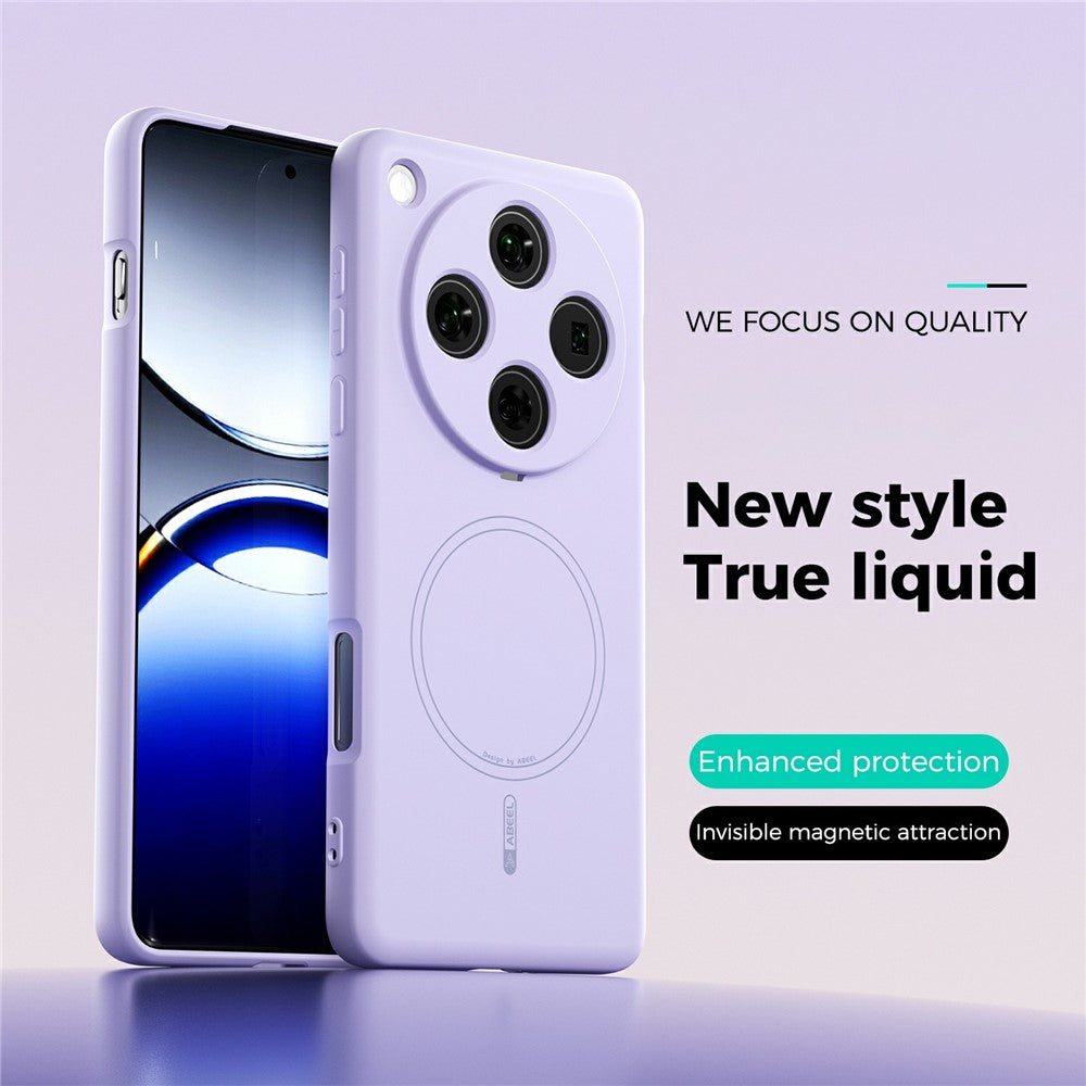 ABEEL For Oppo Find X8 Pro 5G Magnetic Case Skin Touch Liquid Silicone Phone Back Cover