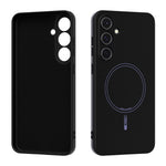 ABEEL For Samsung Galaxy S24 Magnetic Case Skin Touch Liquid Silicone Phone Back Cover