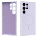 ABEEL Til Samsung Galaxy S24 Ultra Magnetisk Cover Hudvenlig Flydende Silikone Telefon Bagcover