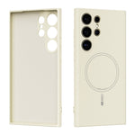 ABEEL Til Samsung Galaxy S24 Ultra Magnetisk Cover Hudvenlig Flydende Silikone Telefon Bagcover