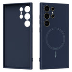 ABEEL Til Samsung Galaxy S24 Ultra Magnetisk Cover Hudvenlig Flydende Silikone Telefon Bagcover