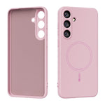 ABEEL For Samsung Galaxy S25 Magnetic Case Skin Touch Liquid Silicone Phone Back Cover