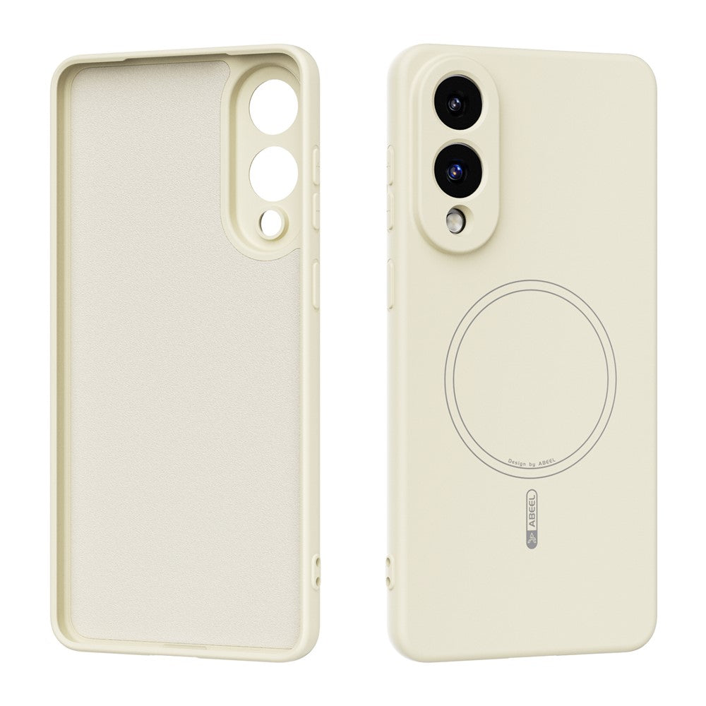 ABEEL til Samsung Galaxy S25 Edge Magnetisk Cover med Flydende Silikone og "Skin Touch" Følelse