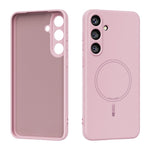 ABEEL For Samsung Galaxy S25+ Magnetic Case Skin Touch Liquid Silicone Phone Back Cover