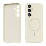 ABEEL For Samsung Galaxy S25+ Magnetic Case Skin Touch Liquid Silicone Phone Back Cover