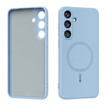 ABEEL For Samsung Galaxy S25+ Magnetic Case Skin Touch Liquid Silicone Phone Back Cover