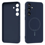 ABEEL For Samsung Galaxy S25+ Magnetic Case Skin Touch Liquid Silicone Phone Back Cover