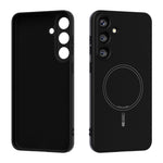 ABEEL For Samsung Galaxy S25+ Magnetic Case Skin Touch Liquid Silicone Phone Back Cover