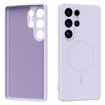 ABEEL For Samsung Galaxy S25 Ultra Magnetic Case Skin Touch Liquid Silicone Phone Back Cover