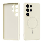 ABEEL For Samsung Galaxy S25 Ultra Magnetic Case Skin Touch Liquid Silicone Phone Back Cover