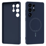 ABEEL For Samsung Galaxy S25 Ultra Magnetic Case Skin Touch Liquid Silicone Phone Back Cover