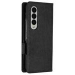 For Samsung Galaxy Z Fold4 5G PU Leather Wallet Case Imprinting Flower Butterflies Magnetic Closure Book Stand Folio Phone Cover