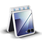 For Samsung Galaxy Z Flip7 5G Magnetic Case Rotating Kickstand Electroplated PC Phone Cover