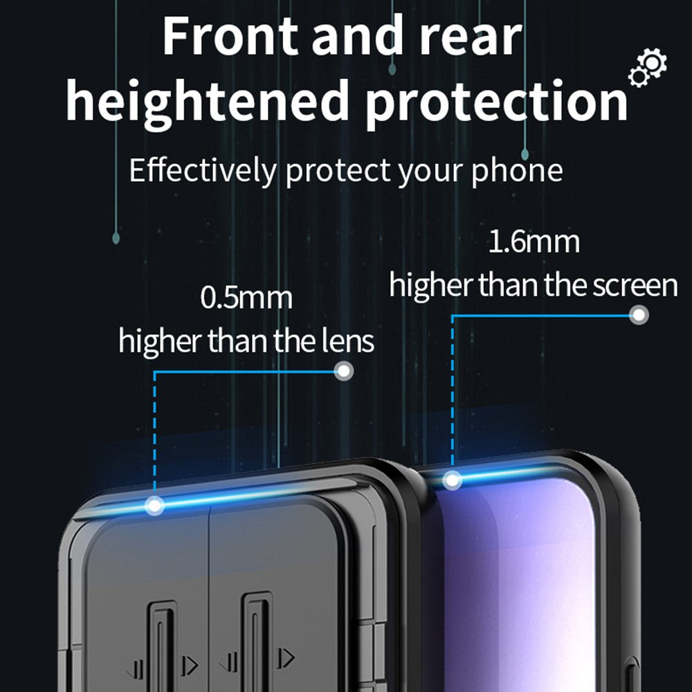 For Xiaomi Redmi Note 15 Pro 5G (Global) Case PC + TPU Kickstand Phone Protector with Lens Cover