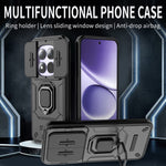 For Xiaomi Redmi Note 15 Pro 5G (Global) Case PC + TPU Kickstand Phone Protector with Lens Cover