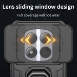 For Xiaomi Redmi Note 15 Pro 5G (Global) Case PC + TPU Kickstand Phone Protector with Lens Cover