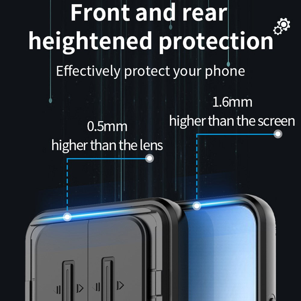 For Xiaomi Poco M8 Pro 5G / Redmi Note 15 Pro+ 5G (Global) Case PC + TPU Kickstand Phone Protector with Lens Cover