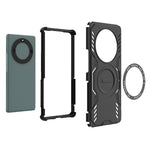 For Honor Magic5 Lite 5G  /  X9a 5G  /  X40 5G Magnetic Case Butterfly Armor Hollow Heat Dissipation PC + TPU Phone Cover