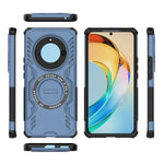 For Honor X50 5G / X9b 5G / Magic6 Lite 5G Magnetic Case Butterfly Armor Hollow Heat Dissipation PC + TPU Phone Cover