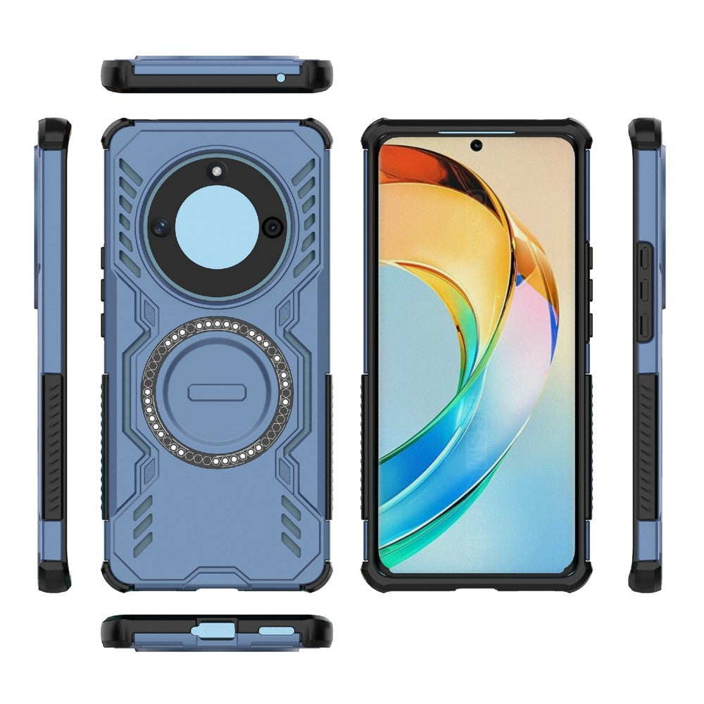 Honor X50 5G / X9b 5G / Magic6 Lite 5G Magnetiskt Skal Butterfly Armor Hollow Värmeavledande PC + TPU mobilskal