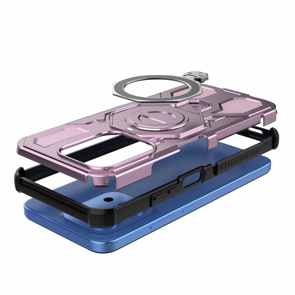Magnetic Case For Xiaomi Redmi 15C 5G (EU) (173mm)  /  4G (EU) (173mm)  /  Poco C85 4G (173mm) Kickstand PC + TPU Phone Back Cover