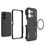 Magnetic Case For Xiaomi Redmi 15C 5G (EU) (173mm)  /  4G (EU) (173mm)  /  Poco C85 4G (173mm) Hollow Heat Dissipation PC + TPU Phone Cover