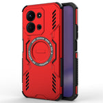 Magnetic Case For Xiaomi Redmi 15C 5G (EU) (173mm)  /  4G (EU) (173mm)  /  Poco C85 4G (173mm) Hollow Heat Dissipation PC + TPU Phone Cover