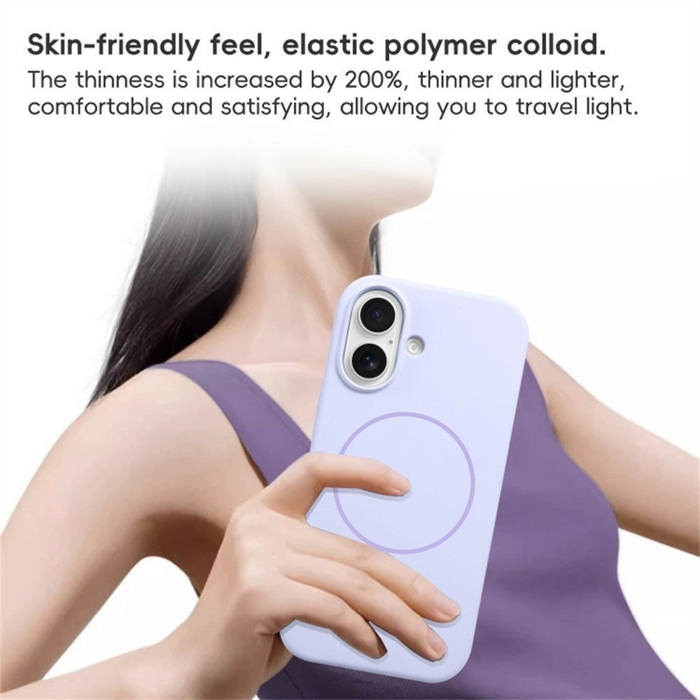 For iPhone 17 Case Compatible with MagSafe Liquid Silicone Anti-Drop Phone Cover