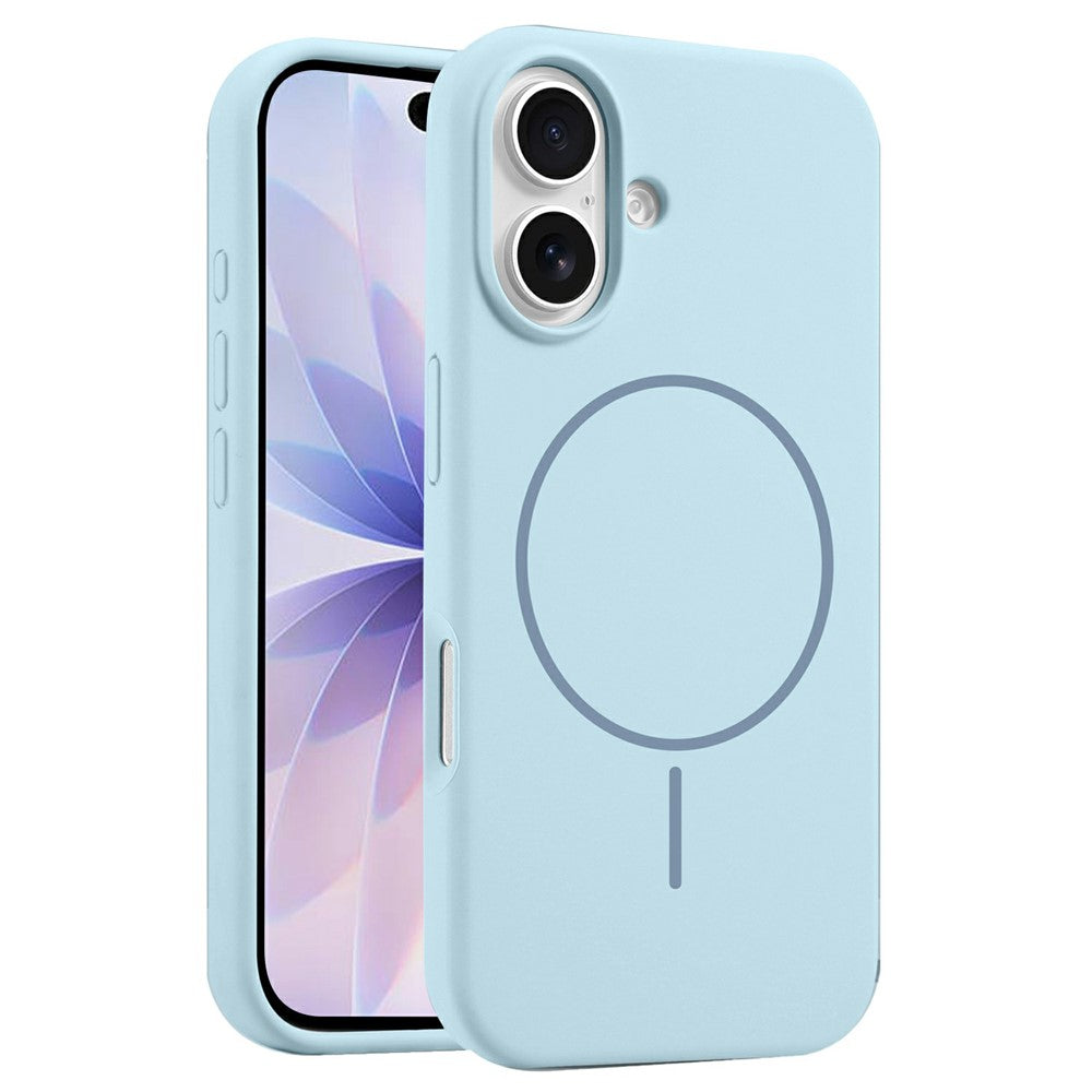 For iPhone 17 Case Compatible with MagSafe Liquid Silicone Anti-Drop Phone Cover