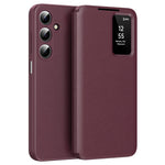 Til Samsung Galaxy A17 4G / 5G Cover med Kortlomme Smart View Vindue Læder Telefoncover