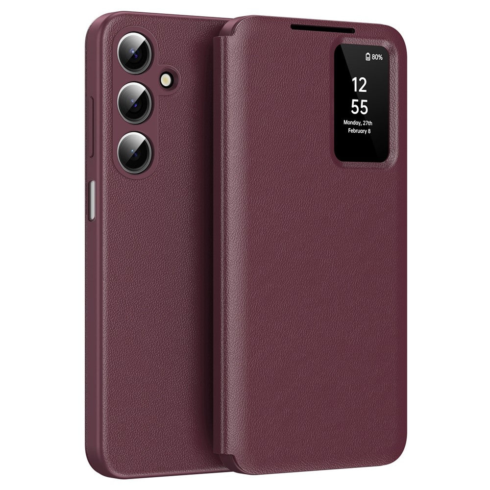 Til Samsung Galaxy A17 4G / 5G Cover med Kortlomme Smart View Vindue Læder Telefoncover
