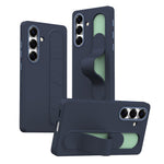 For Samsung Galaxy S24+ Case Customizable Smart Key Control Wristband Kickstand PC + Silicone Phone Cover