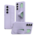 For Samsung Galaxy S24+ Case Customizable Smart Key Control Wristband Kickstand PC + Silicone Phone Cover