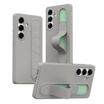 For Samsung Galaxy S24+ Case Customizable Smart Key Control Wristband Kickstand PC + Silicone Phone Cover