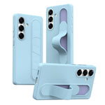 For Samsung Galaxy S24+ Case Customizable Smart Key Control Wristband Kickstand PC + Silicone Phone Cover
