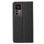 VILI DMX-serien stötsäkert mobilskal för Xiaomi 12T Pro 5G, PU-läder, magnetiskt mobilskal med automatisk stängning, korthållare och stativ