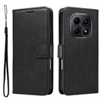 For Xiaomi Poco M8 5G / Redmi Note 15 5G (Global) / 15 4G (Global) Leather Wallet Case with Strap Solid Color Phone Stand Cover