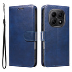 For Xiaomi Poco M8 5G / Redmi Note 15 5G (Global) / 15 4G (Global) Leather Wallet Case with Strap Solid Color Phone Stand Cover