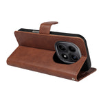 For Xiaomi Poco M8 5G / Redmi Note 15 5G (Global) / 15 4G (Global) Leather Wallet Case with Strap Solid Color Phone Stand Cover