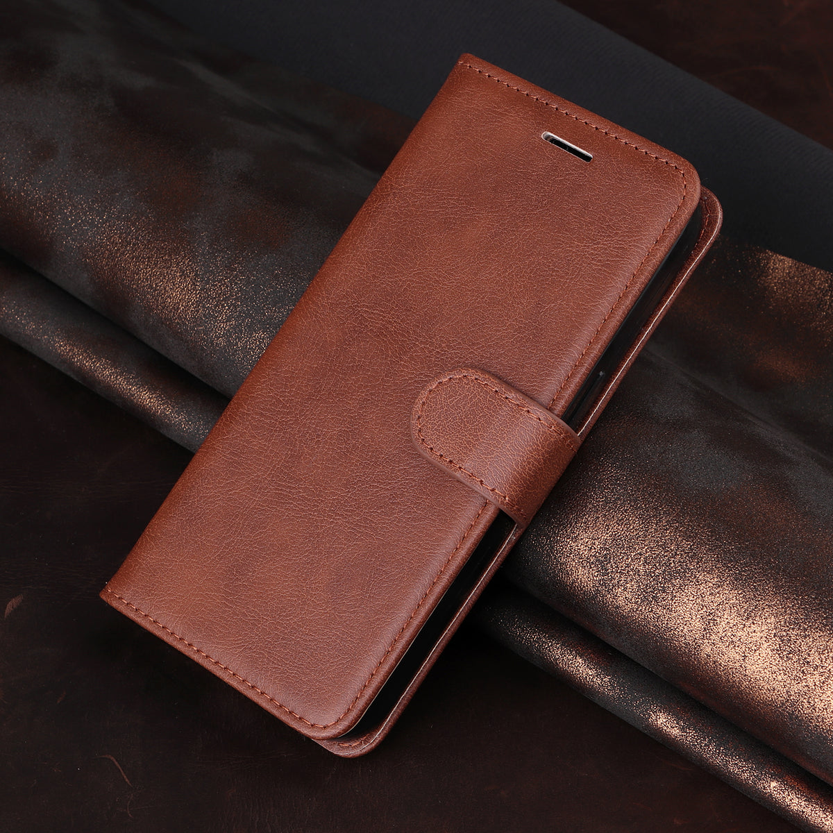 For Xiaomi Poco M8 5G / Redmi Note 15 5G (Global) / 15 4G (Global) Leather Wallet Case with Strap Solid Color Phone Stand Cover