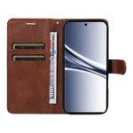 For Xiaomi Poco M8 5G / Redmi Note 15 5G (Global) / 15 4G (Global) Leather Wallet Case with Strap Solid Color Phone Stand Cover
