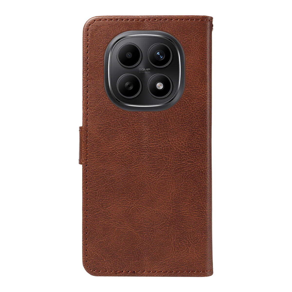 For Xiaomi Poco M8 5G / Redmi Note 15 5G (Global) / 15 4G (Global) Leather Wallet Case with Strap Solid Color Phone Stand Cover