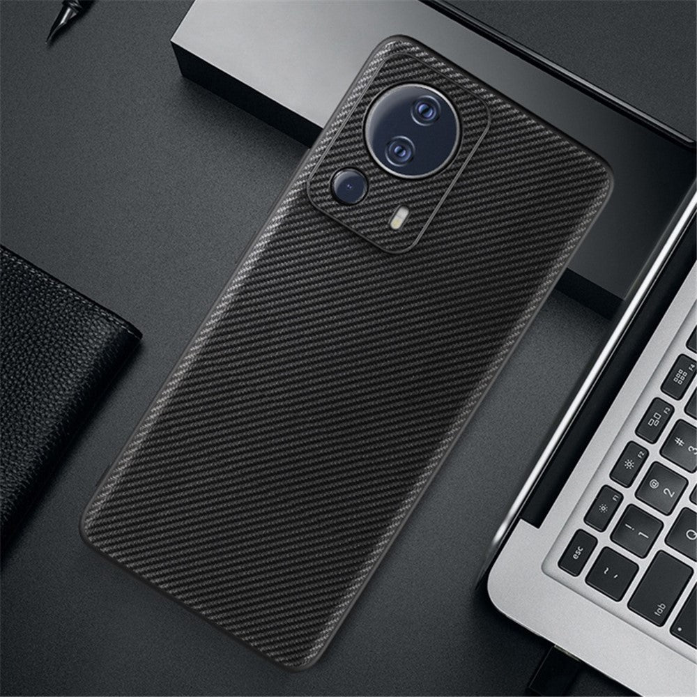 VILI TC Series for Xiaomi 13 Lite / Civi 2 5G Anti-drop Phone Back Cover Textured Leather Coated TPU Protective Smartphone Case