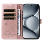 Xiaomi Poco M8 Pro 5G / Redmi Note 15 Pro+ 5G (Global) skal kattmönster avtryck lädermobilskal med handledsrem