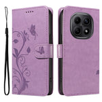 For Xiaomi Poco M8 5G / Redmi Note 15 5G (Global) / 15 4G (Global) PU Leather Cases Flower Pattern Wallet Stand Phone Cover with Strap