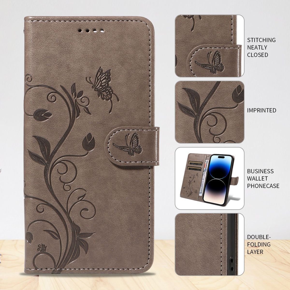 For Xiaomi Poco M8 5G / Redmi Note 15 5G (Global) / 15 4G (Global) PU Leather Cases Flower Pattern Wallet Stand Phone Cover with Strap