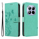 For Xiaomi Redmi Note 15 Pro 5G (Global) PU Leather Cases Flower Pattern Wallet Stand Phone Cover with Strap