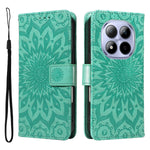 For Xiaomi Redmi Note 15 Pro 5G (Global) Leather Wallet Case Sunflower Imprinted Phone Cover