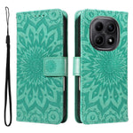 For Xiaomi Poco M8 5G / Redmi Note 15 5G (Global) / 15 4G (Global) Leather Wallet Case Sunflower Imprinted Phone Cover